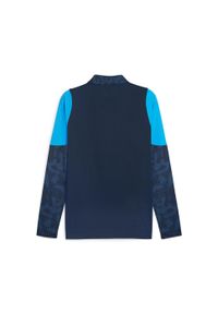 Puma - Treningowa góra 1/4 zip OM 2025/26. Kolor: niebieski. Sport: piłka nożna #2