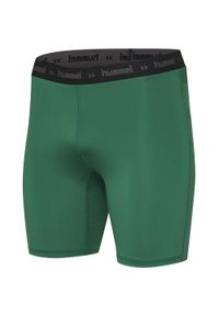 Spodenki termoaktywne Hummel First Performance Tight Shorts. Kolor: wielokolorowy, zielony, biały