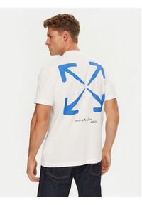 OFF-WHITE - Off-White T-Shirt OMAA027T22JER0070145 Biały Regular Fit. Kolor: biały. Materiał: bawełna