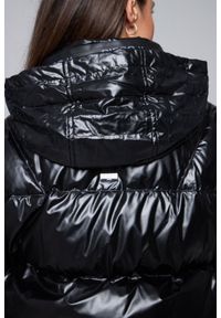 DIEGO M Czarna kurtka puchowa damska, Rozmiar 42 EU - 46 IT. Kolor: czarny. Materiał: puch #5