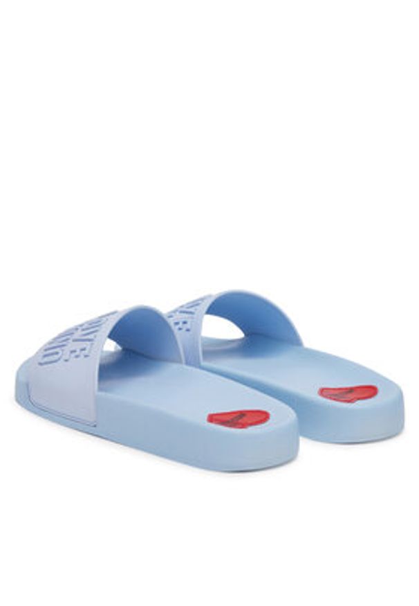 Love Moschino - LOVE MOSCHINO Klapki JA28052G0MI15712 Niebieski. Kolor: niebieski. Materiał: syntetyk