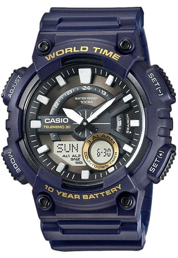 Casio - Zegarek Męski CASIO Gerton AEQ-110W-2AVDF + BOX