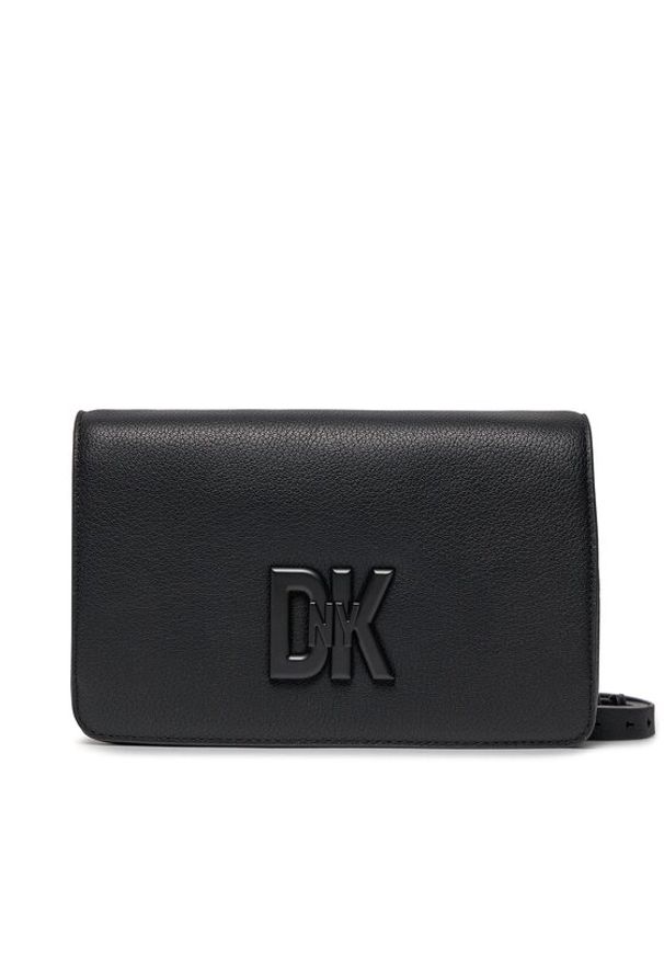 DKNY Torebka Seventh Avenue Md Fl R33EKY30 Czarny. Kolor: czarny. Materiał: skórzane