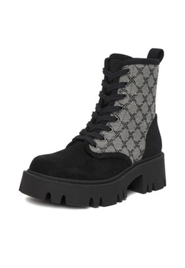 Nine West Trzewiki CEO-MALAK-01 Szary. Kolor: szary. Materiał: materiał