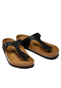 Birkenstock Japonki Gizeh 043691 Czarny. Kolor: czarny. Materiał: skóra