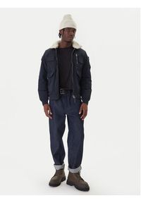 Aeronautica Militare Kurtka bomber 252AB3024UCT03151 Granatowy Regular Fit. Kolor: niebieski. Materiał: syntetyk #6