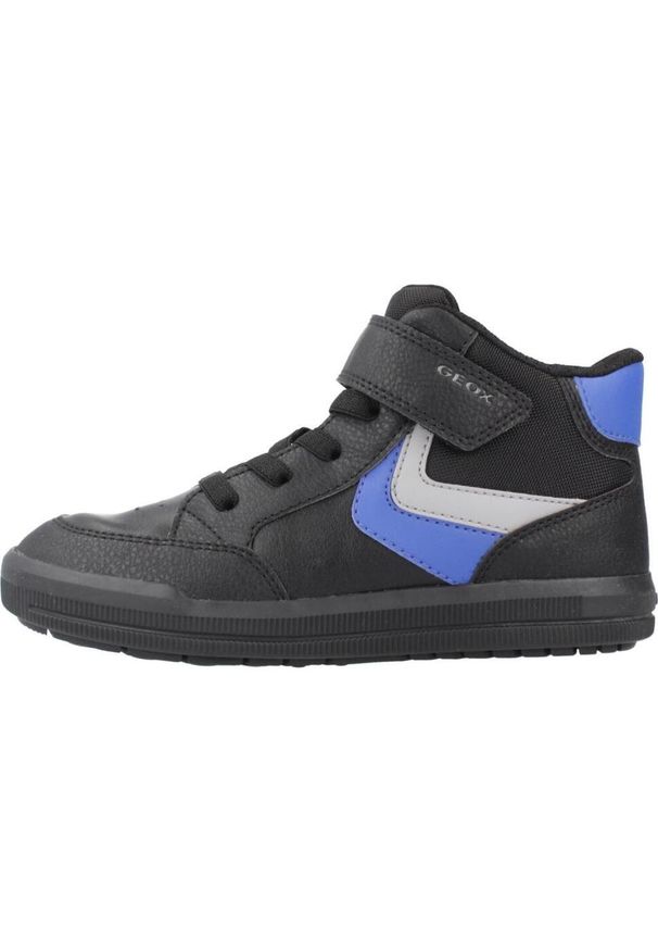 Geox - Buty GEOX J ARZACH Czarny. Kolor: niebieski, czarny, wielokolorowy. Materiał: syntetyk, tkanina. Sport: turystyka piesza