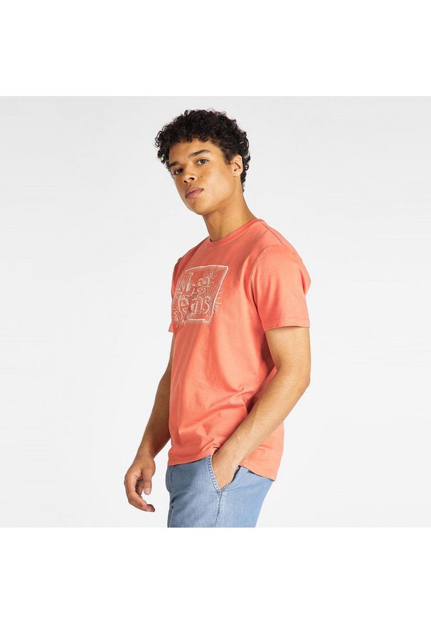 Lee - T-SHIRT MĘSKI LEE FLORAL GRAPHIC TEE PAPRIKA L60KETNI 112113397