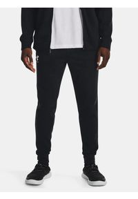 Under Armour - Spodnie dresowe męskie UNDER ARMOUR Rival Terry joggery. Kolor: czarny. Materiał: dresówka. Sport: fitness #2