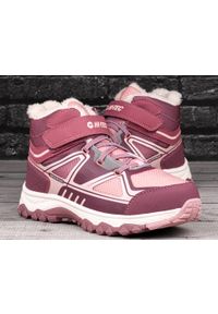 Hi-tec - Buty dziecięce zimowe ocieplane Hi-Tec GLACIER. Kolor: różowy. Sezon: zima. Sport: turystyka piesza