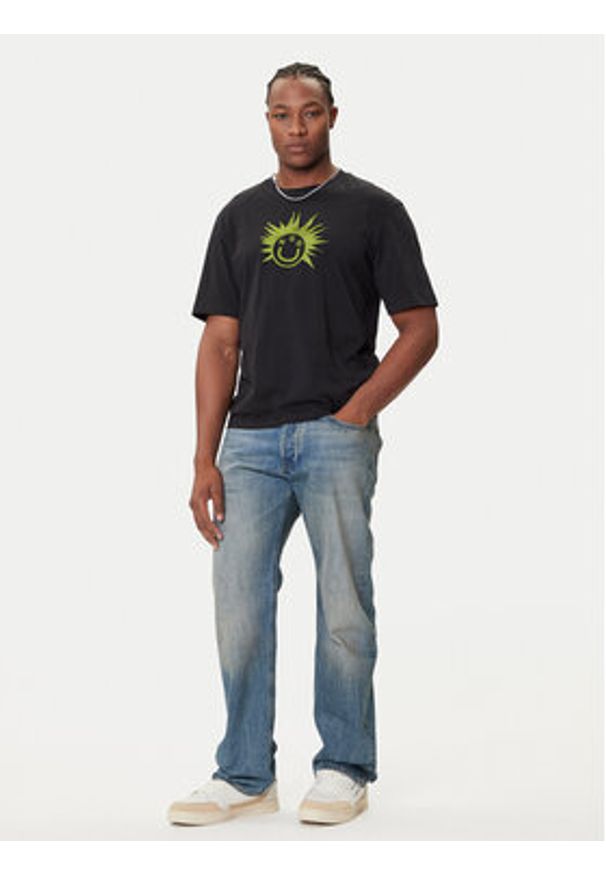 Hugo - HUGO T-Shirt Nugix 50543485 Czarny Regular Fit. Kolor: czarny. Materiał: bawełna