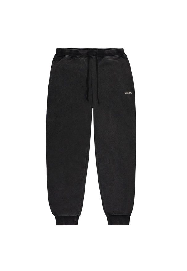 Spodnie Prosto Sweatpants Darn Washed KL242MPAN4031 - czarne. Kolor: czarny. Materiał: dresówka, materiał, poliester, bawełna