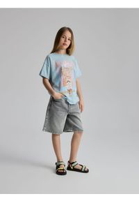 Reserved - T-shirt Def Leppard - jasnoniebieski. Kolor: niebieski. Materiał: bawełna #1