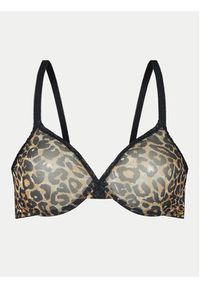 Gossard Biustonosz z fiszbiną Glossies Leopard 13101 Brązowy. Kolor: brązowy. Materiał: syntetyk