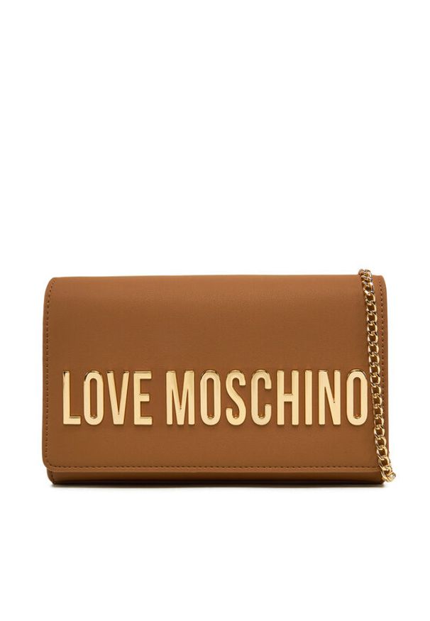 Love Moschino - LOVE MOSCHINO Torebka JC4103PP1MKD0201 Brązowy. Kolor: brązowy. Materiał: skórzane
