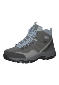 skechers - Buty trekkingowe damskie Skechers Rocky Mountain. Zapięcie: sznurówki. Kolor: szary. Materiał: syntetyk, materiał. Szerokość cholewki: normalna. Model: Skechers Sport. Sport: turystyka piesza