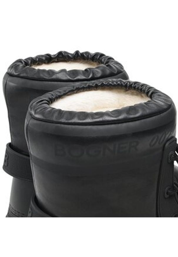 Bogner Śniegowce La Plagne 007 32247174 Czarny. Kolor: czarny. Materiał: skóra