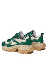 Bronx Sneakersy Platform sneakers 66461B-OA Zielony. Kolor: zielony. Materiał: skóra. Obcas: na platformie