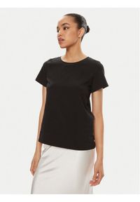 Weekend Max Mara T-Shirt Multif 2415971042 Czarny Regular Fit. Kolor: czarny. Materiał: bawełna