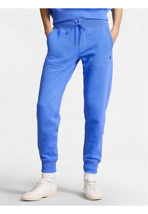 Polo Ralph Lauren Spodnie dresowe Mari 211839386030 Niebieski Relaxed Fit. Kolor: niebieski. Materiał: bawełna