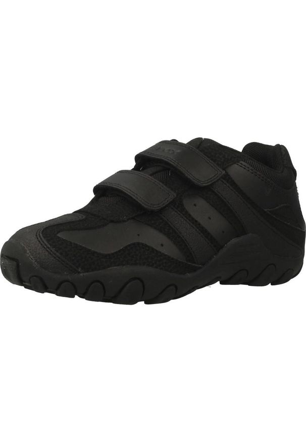 Geox - Kapcie GEOX CRUSH M Czarny. Kolor: czarny. Materiał: skóra. Sport: turystyka piesza