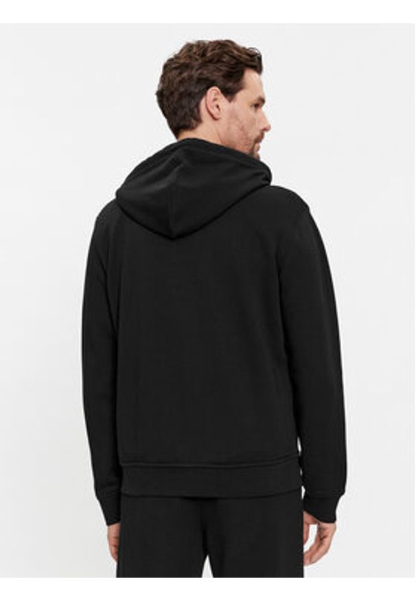 Karl Lagerfeld - KARL LAGERFELD Bluza 705401 541900 Czarny Regular Fit. Typ kołnierza: dekolt w karo. Kolor: czarny. Materiał: bawełna