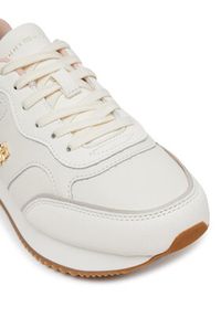 TOMMY HILFIGER - Tommy Hilfiger Sneakersy Runner FW0FW08696 Écru. Materiał: skóra #6