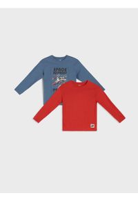 Sinsay - Koszulki z długimi rękawami 2 pack - szary. Kolor: szary. Długość rękawa: długi rękaw. Długość: długie #1