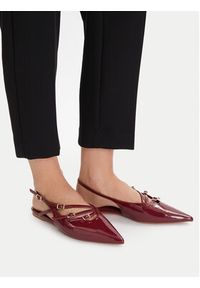 Steve Madden Baleriny Cianna SM11003709 Bordowy. Kolor: czerwony. Materiał: skóra #7