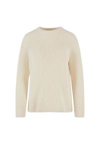 Urban Classics - Damski Sweter Z Dzianiny W Prążki. Kolor: brązowy. Materiał: dzianina. Wzór: prążki