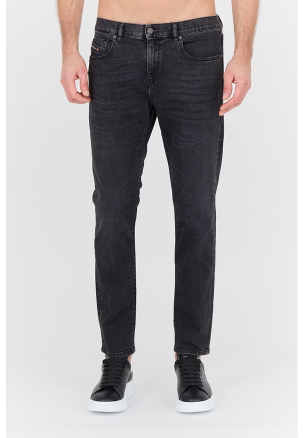 Diesel - DIESEL Czarne jeansy D-strukt Slim. Kolor: czarny