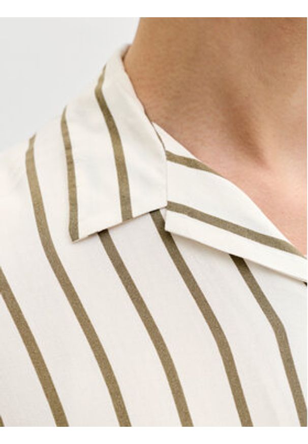 Jack & Jones Koszula Jeff 12288853 Beżowy Relaxed Fit. Kolor: beżowy. Materiał: wiskoza