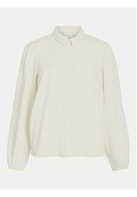 Vila Koszula Brietta 14102572 Écru Regular Fit. Kolor: kremowy. Materiał: syntetyk #5
