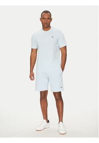 Lacoste Szorty sportowe GH9627 Błękitny Regular Fit. Kolor: niebieski. Materiał: bawełna. Styl: sportowy #4