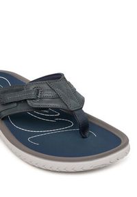 Clarks Japonki Wesley Sun 26181916 Granatowy. Kolor: niebieski. Materiał: skóra #6