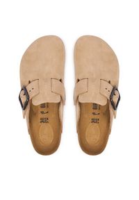 Birkenstock Klapki Boston Wire Buckle 1031573 Beżowy jasny. Kolor: beżowy. Materiał: nubuk, skóra #5