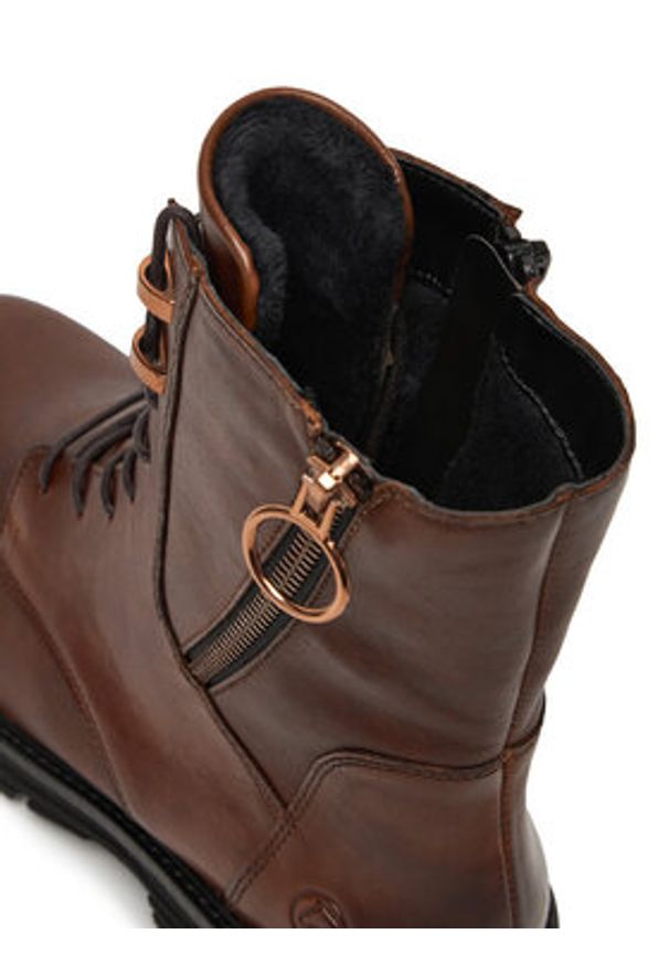 Remonte Trzewiki CEO-D3A71-22 Brązowy. Kolor: brązowy. Materiał: skóra