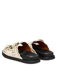 Blauer Klapki S6BLOOM02/LEA Écru. Materiał: skóra #4