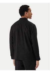 Calvin Klein Koszula LV04LE125G Czarny Regular Fit. Kolor: czarny. Materiał: lyocell #3