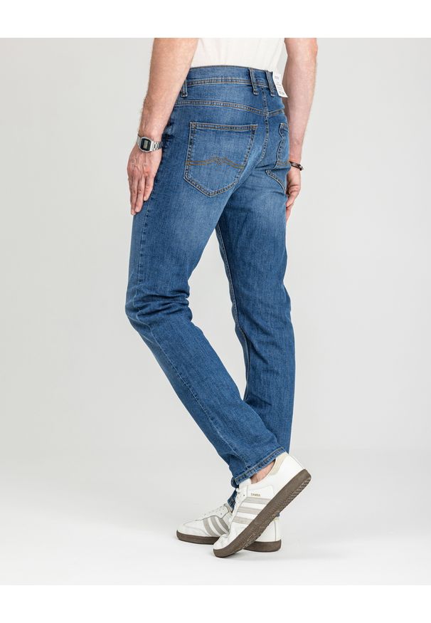 Męskie Spodnie Jeansowe Mustang Style Oregon Tapered Denim Blue 1018014 5000 782