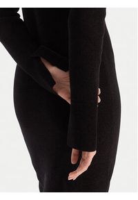Patrizia Pepe Sukienka dzianinowa 2A2982 K215 Czarny Regular Fit. Kolor: czarny. Materiał: syntetyk #3