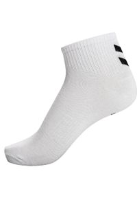 Hummel Skarpetki ZESTAW 6-Pack Z SZEWRONAMI MID CUT. Kolor: biały