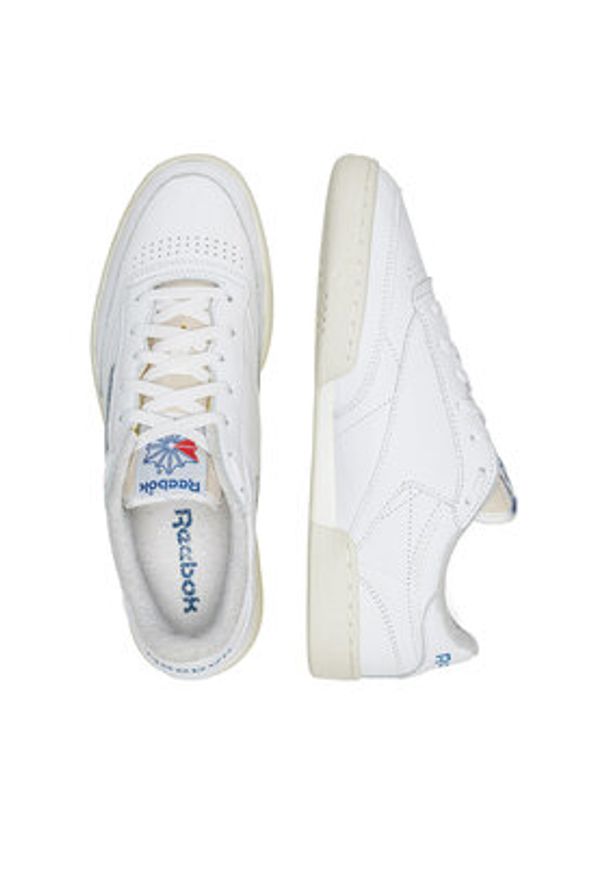 Reebok Sneakersy CLUB C 85 VINTAGE 100007875 Biały. Kolor: biały. Materiał: skóra. Model: Reebok Club