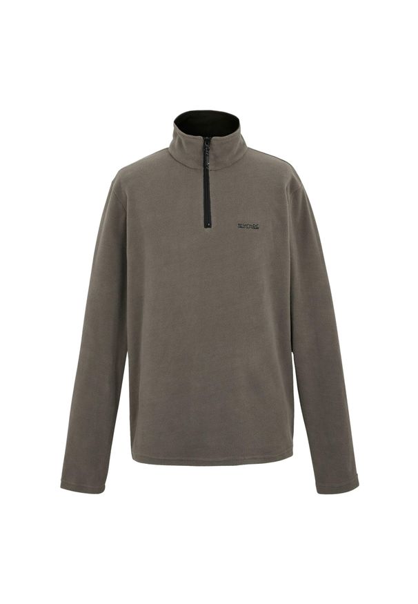 Regatta - Bluza Polarowa z suwakiem Męska Thompson. Kolor: brązowy. Materiał: polar. Sezon: zima. Sport: turystyka piesza