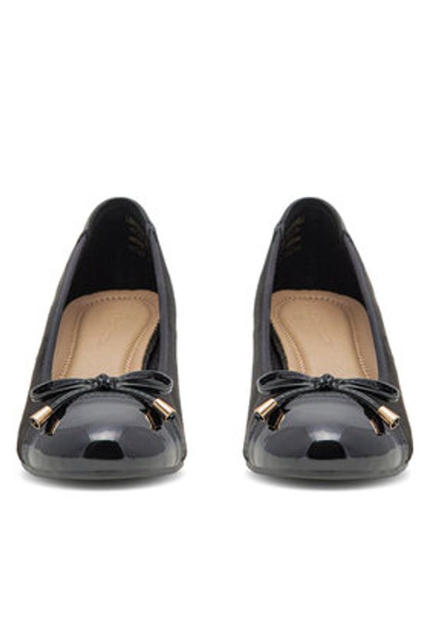 Clara Barson Czółenka LS6032-02 Czarny. Kolor: czarny. Materiał: materiał