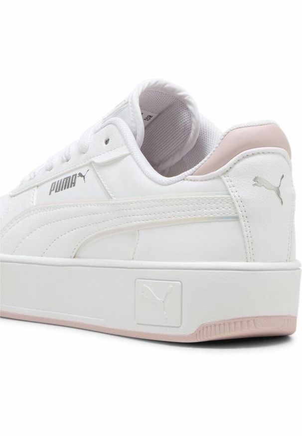 Puma - Młodzieżowe sneakersy Carina Street Holo 2.0 PUMA White Mauve Mist Pink. Kolor: biały, różowy, wielokolorowy. Materiał: syntetyk, tkanina