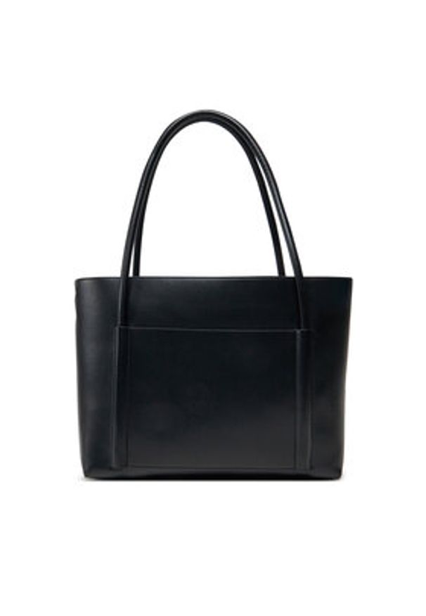 Calvin Klein Torebka Ck Linn Medium Shopper K60K613110 Czarny. Kolor: czarny. Materiał: skórzane