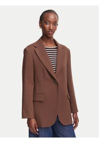 Weekend Max Mara Marynarka Asta 2625046031 Brązowy Regular Fit. Kolor: brązowy. Materiał: wełna #1