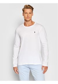 Polo Ralph Lauren Longsleeve Sle 714844759004 Biały Regular Fit. Typ kołnierza: polo. Kolor: biały. Materiał: bawełna. Długość rękawa: długi rękaw