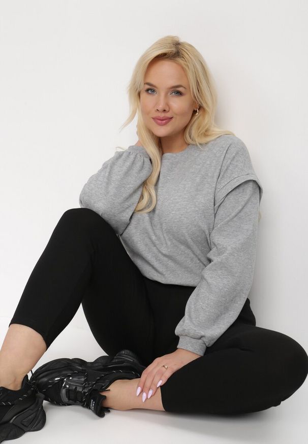 Born2be - Czarne Legginsy Purah. Kolor: czarny. Długość: długie. Wzór: gładki, aplikacja, nadruk